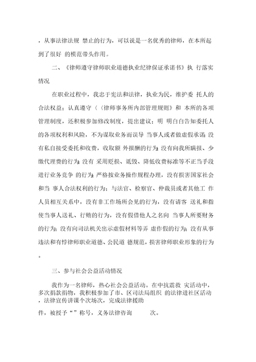 律师个人总结