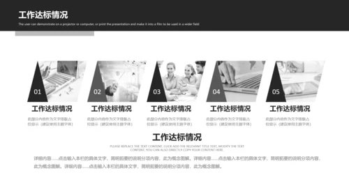 欧美风2019年终工作总结述职报告PPT