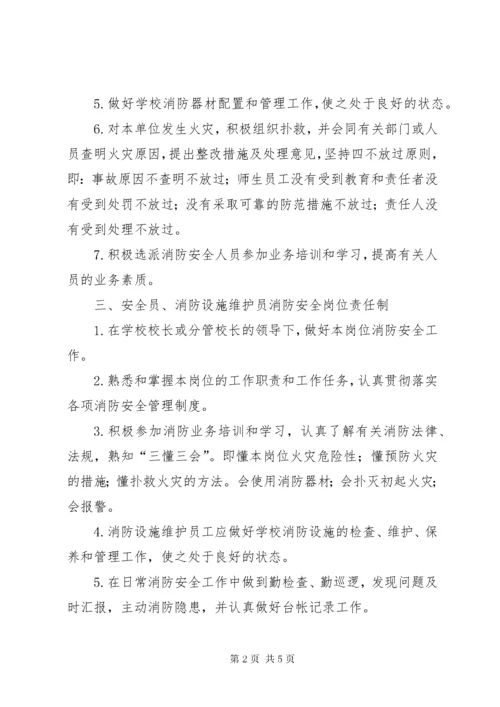 7学校消防安全岗位责任制.docx