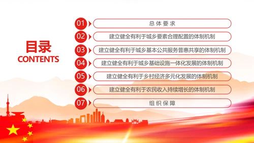 城乡融合发展体制机制和政策体系意见PPT