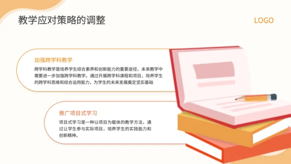 橙色插画风新高考模式下教学重点与策略PPT