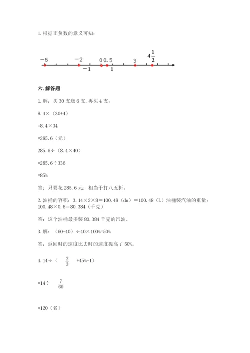 麻阳苗族自治县六年级下册数学期末测试卷新版.docx