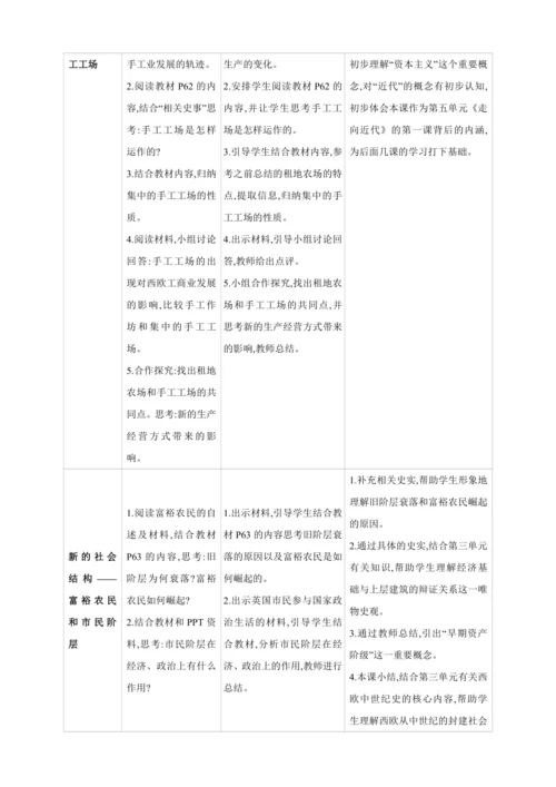 【2024秋统编九上历史精讲课堂（教案+素材）】第13课 西欧经济和社会的发展