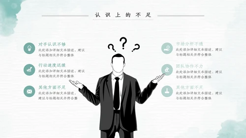 2023年水彩年终总结工作述职报告PPT