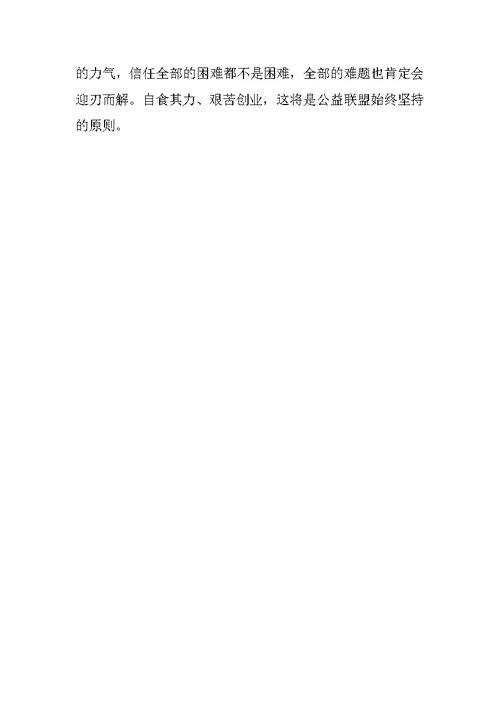 公益组织年度工作报告