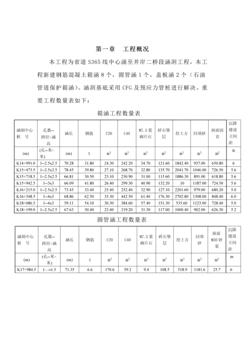 涵洞箱涵关键工程综合施工专题方案.docx