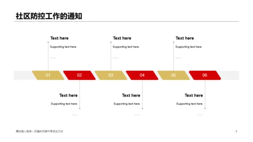 红色插画【防控防护宣传手册】抗击疫情专题PPT原创模板