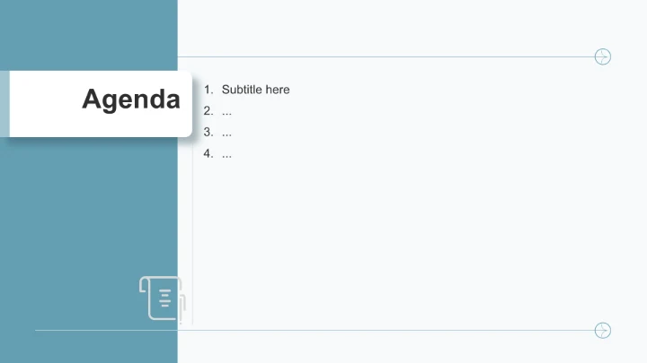 蓝色简约风办公PPT主题