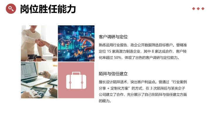 工商管理专业大学生求职综合展示职业生涯规划通用PPT