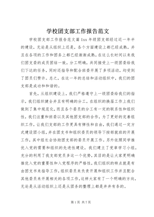 学校团支部工作报告范文.docx