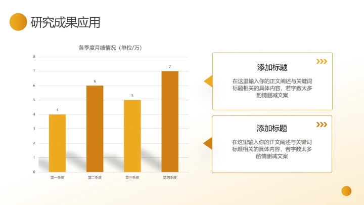 橙色咖色简约毕业论文答辩各专业通用ppt模板