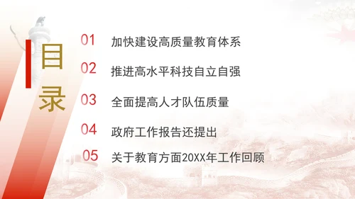 关于教育2025年两会工作报告内容学习ppt课件