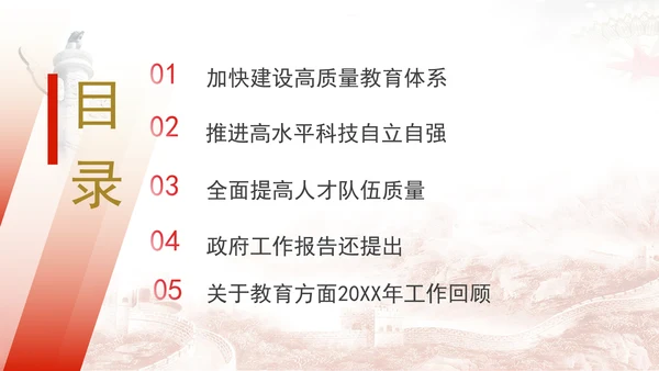 关于教育2025年两会工作报告内容学习ppt课件
