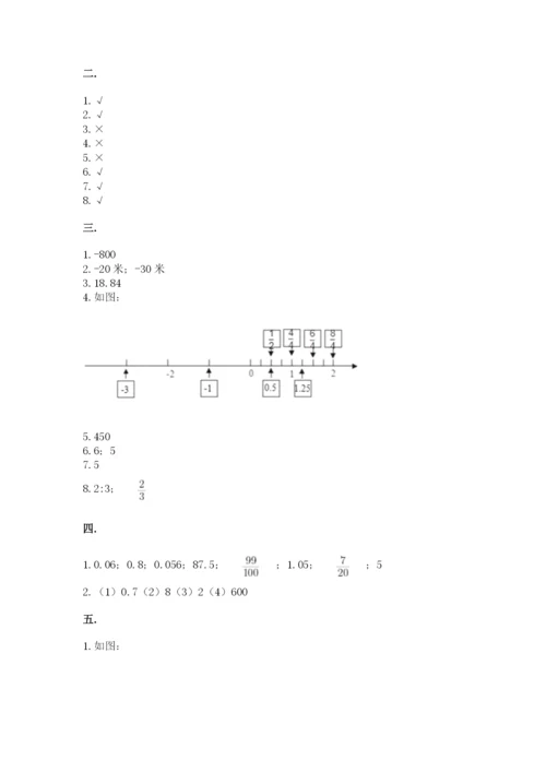 最新西师大版小升初数学模拟试卷及参考答案（最新）.docx