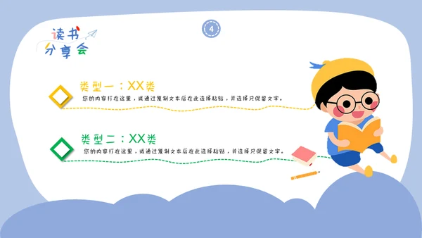 儿童读书分享会通用PPT模板
