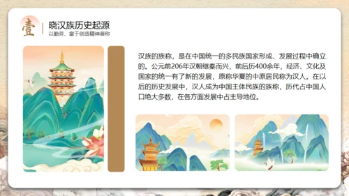 见证民族印记之汉族介绍通用PPT模板
