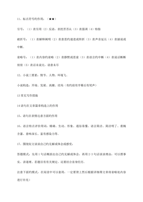 2023年小升初语文阅读理解答题技巧.docx