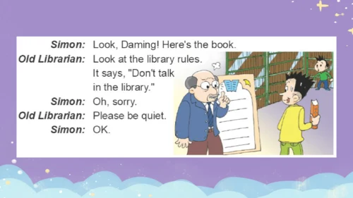Module 10 Unit 1   Don't talk in the library.课件(共2