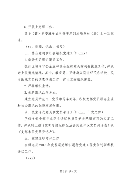 某市XX年第一季度基层党建工作要点.docx