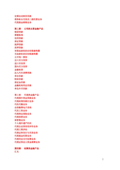 商业银行金融管理及财务知识分析手册.docx