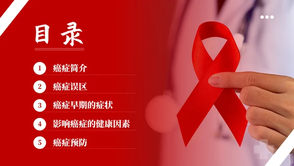 预防艾滋病HIV知识通用PPT模板