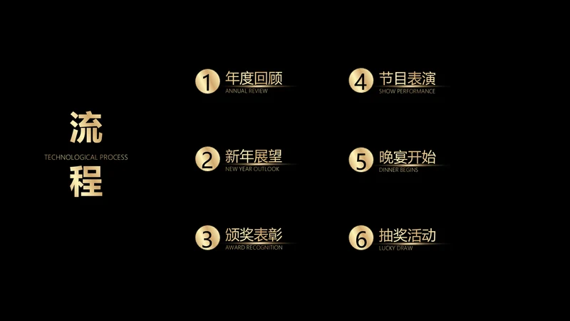 简约风并列关系6项PPT目录页