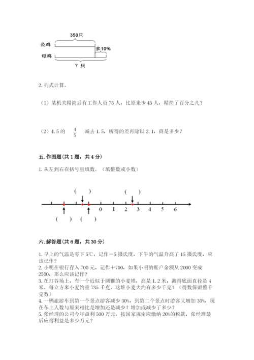 扶余县六年级下册数学期末测试卷参考答案.docx