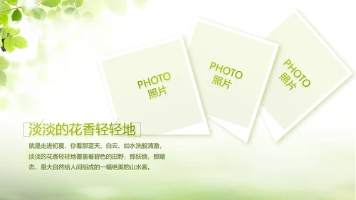绿色文艺致青春毕业季大学毕业纪念册相册PPT