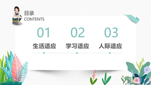 高中新生开学心理疏导PPT模板