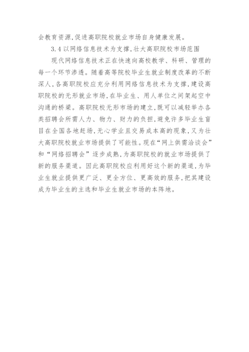 高职院校毕业生就业市场的开拓与建设论文.docx