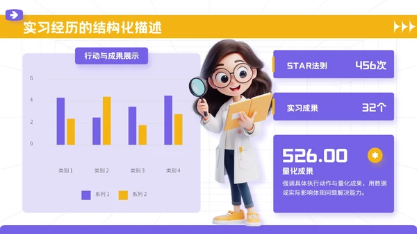 紫色3D立体风大学生个人简历模板