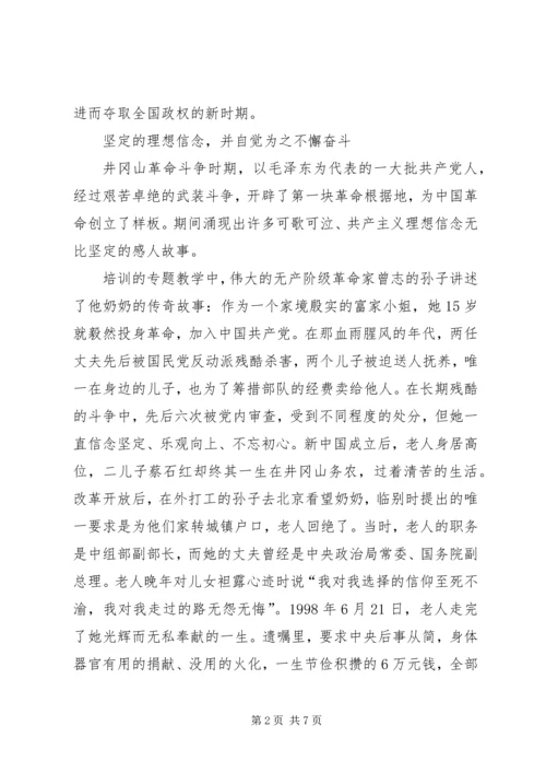 井冈山培训学习心得体会范文.docx