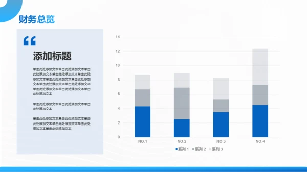 蓝色渐变风通用公司年度汇报PPT模板