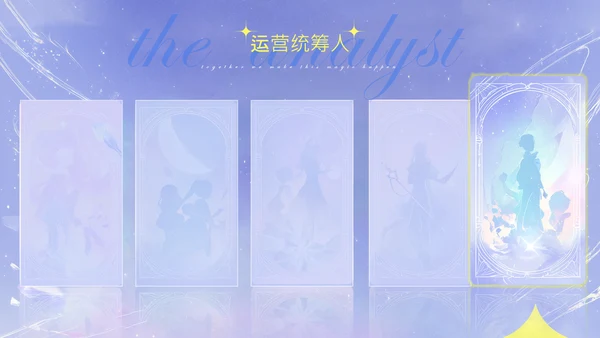 紫色塔罗梦幻风组员介绍PPT模板