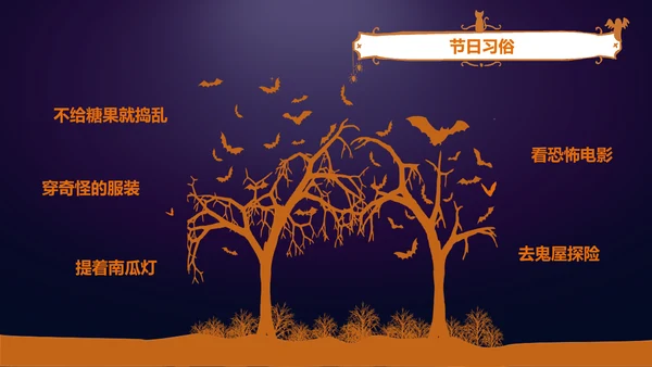 恐怖的万圣节PPT模板