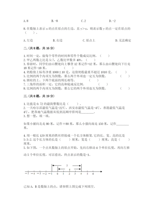 苏教版数学六年级下册试题期末模拟检测卷精品（巩固）.docx