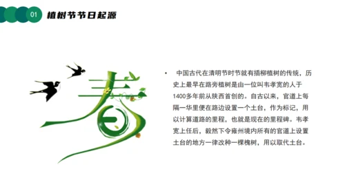 3月12日植树节知识介绍主题活动班会课件通用PPT模板