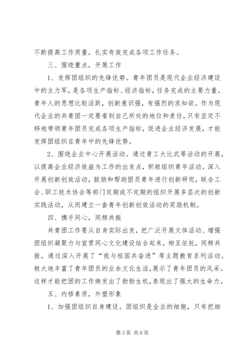 电力团委工作总结及工作计划 (4).docx