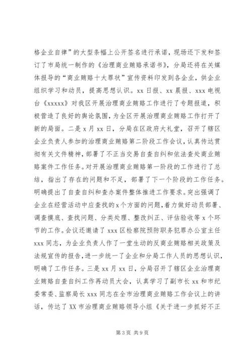 商业贿赂自查评估汇报材料.docx