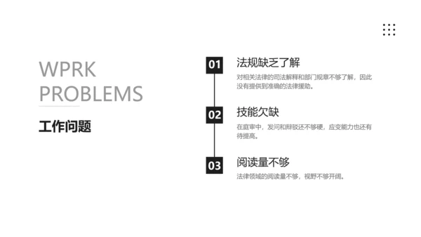 黑白简约通用律师法律法务总结PPT模板