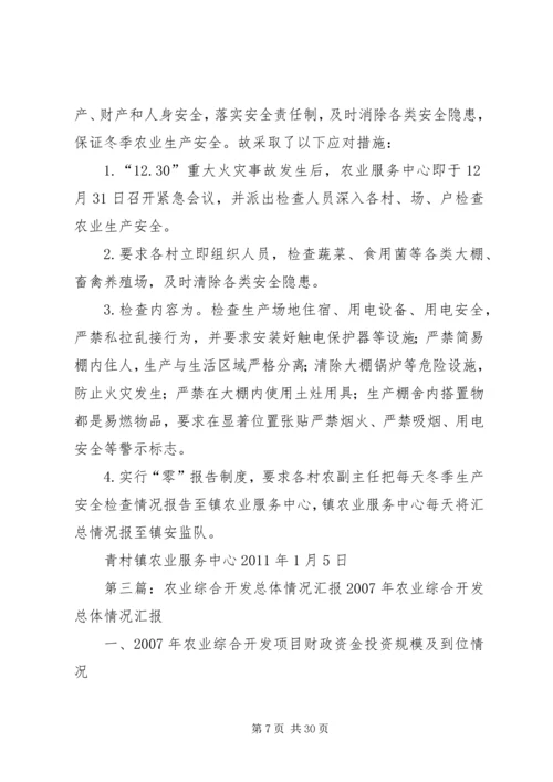 参加全国冬季农业开发现场会情况的汇报.docx