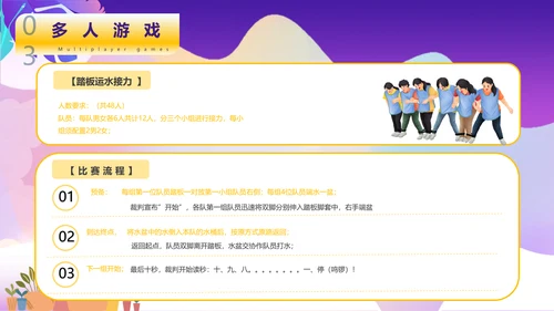 团建小游戏，晨跑PPT模板