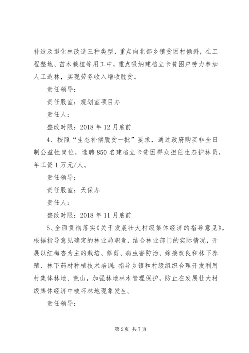 脱贫攻坚突出问题整改分工方案.docx