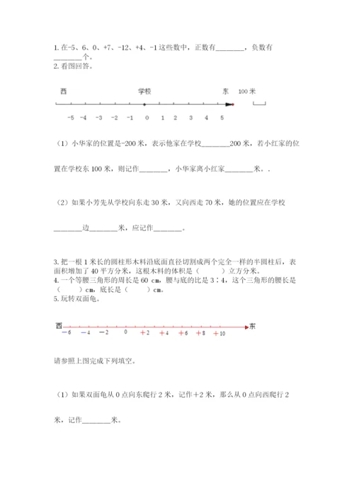 苏教版数学小升初模拟试卷附参考答案【完整版】.docx
