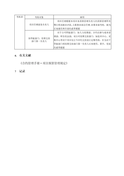 具体预算专项项目管理标准手册
