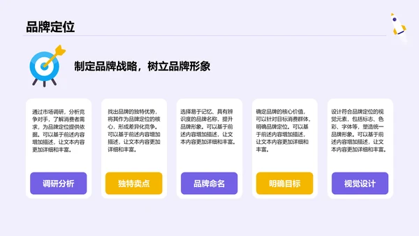 紫色插画风创业项目商业模式PPT模板