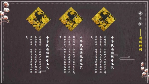 中国风刺绣讲解通用PPT课件