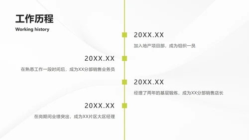 简约个人竞聘简历PPT模板