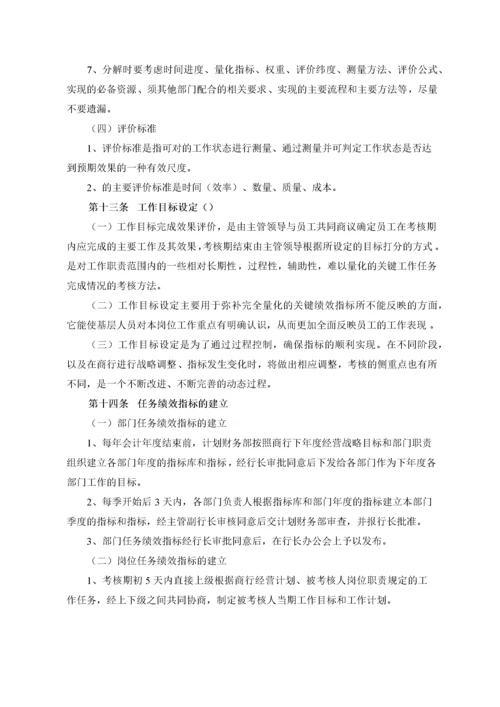 商业银行绩效考核管理方法.docx