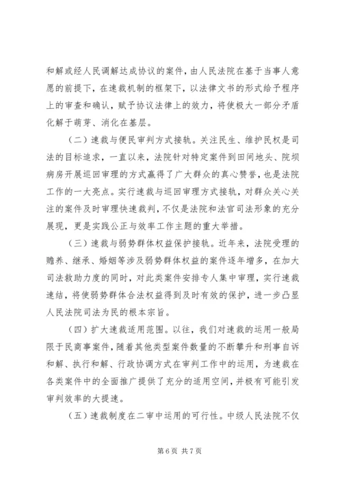 公正与效率视野下对速裁机制的再思考.docx